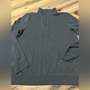 Sonoma Men's Dark Blue Gray 1/4 Zip-Up pullover